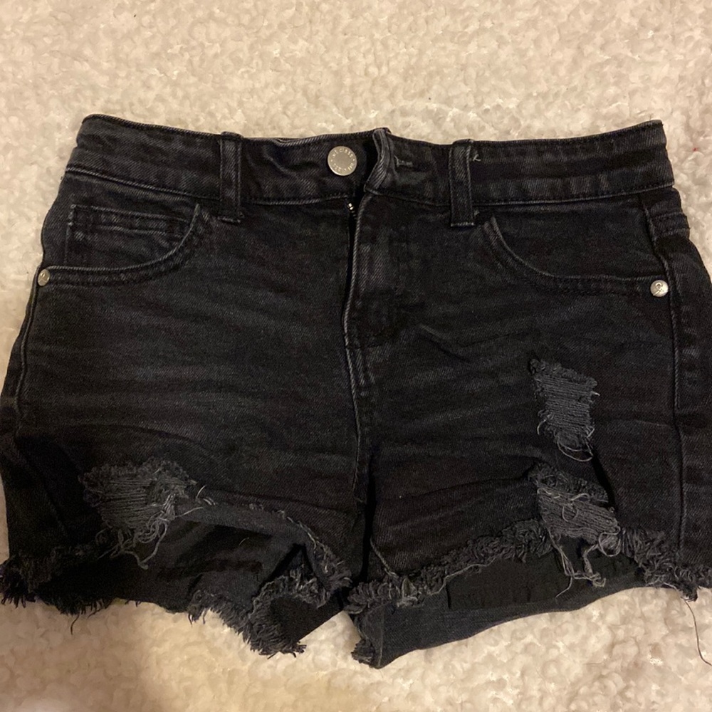 Black Denim shorts